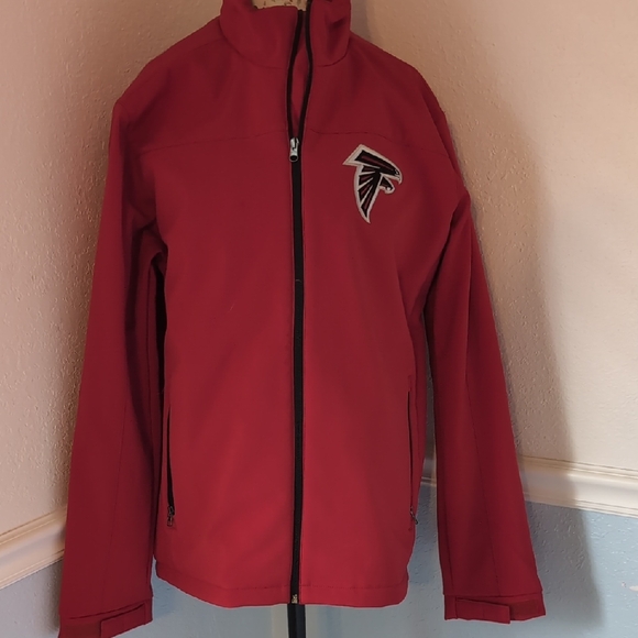 Red Jacket with Atlanta Falcons Logo - Picture 1 of 4